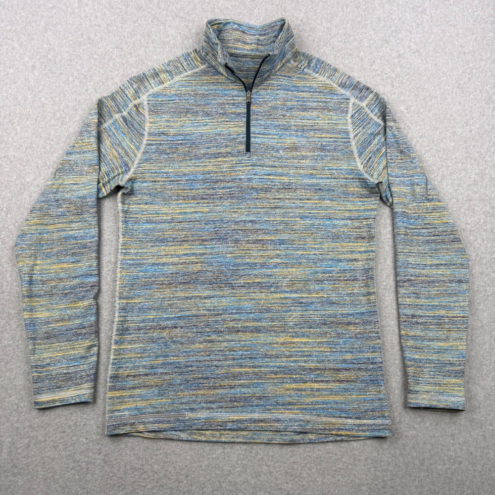 Lululemon Sweater Mens Medium Space Dye Surge Warm Half Zip Performance Active
